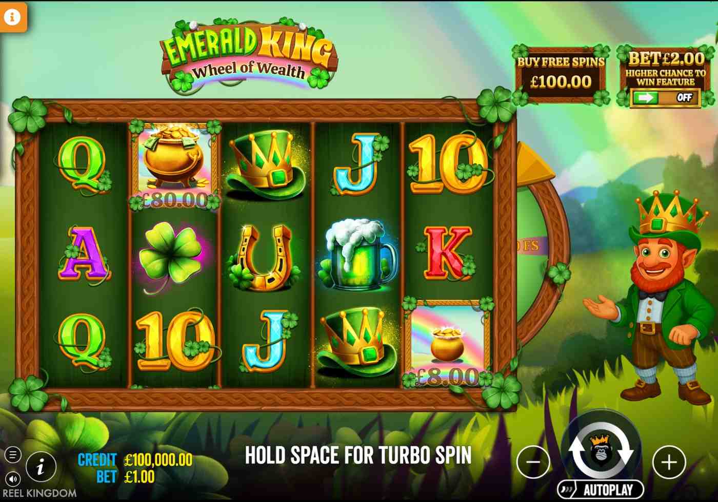 Play Emerald King Wheel of Wealth for free