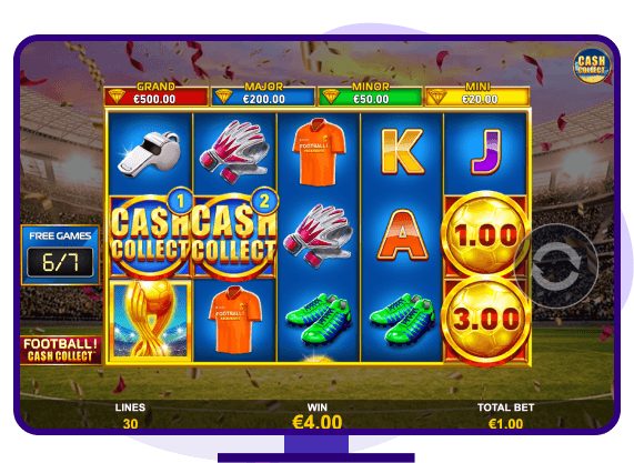 Football Cash Collect Walking Symbol