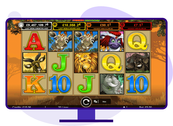 Mega Moolah progressive jackpot slot