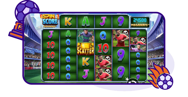 Spin and Score Megaways football slot