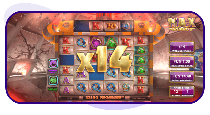 Max Megaways Free Spins Multipliers