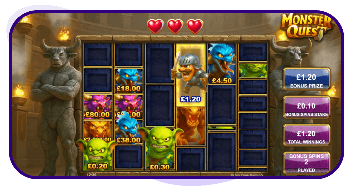 Monster Quest Hold and Spin