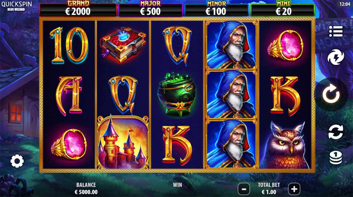 Blue Wizard slot demo