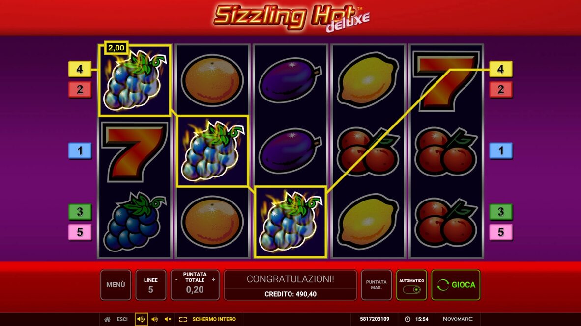 Sizzling Hot Deluxe Demo