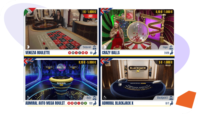 admiralbet live casino