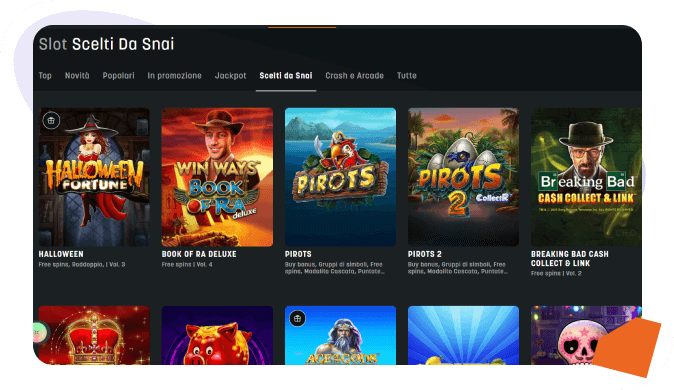 SNAI – Migliori Slot per Funzioni