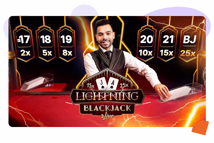 Lightning Blackjack - Migliori siti per il blackjack online