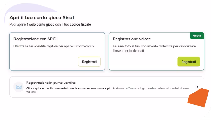 sisal registrazione