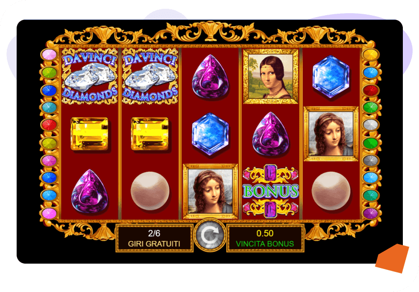 Da Vinci Diamonds Slot Bonus