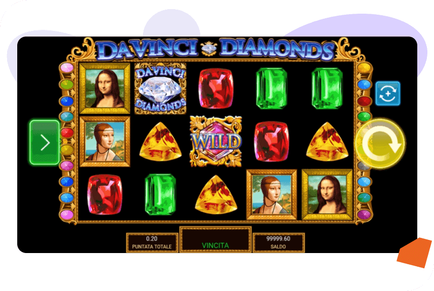 Da Vinci Diamonds Slot Mobile
