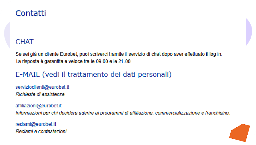 Eurobet Supporto