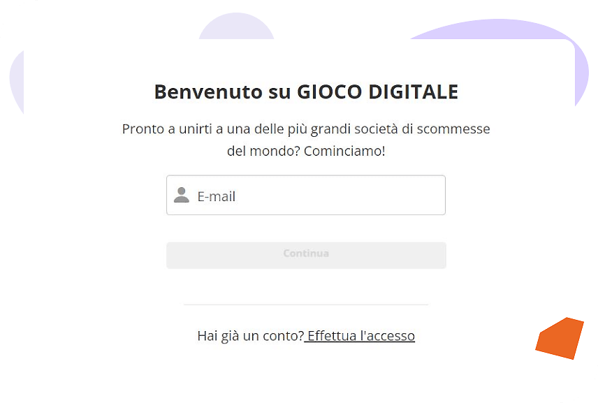 gioco digitale registrazione