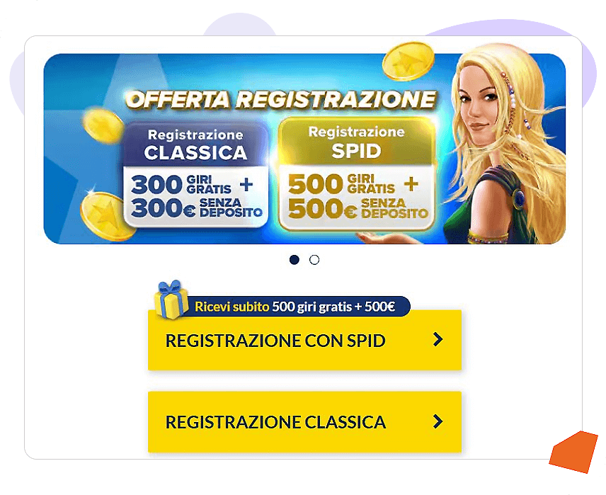 starvegas registrazione