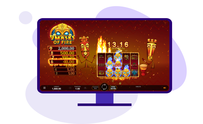9 Masks of Fire Demo Bonus Maschere