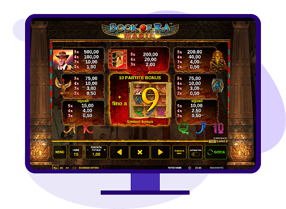 Book of Ra Magic Bonus Gamble