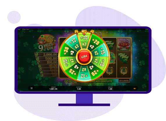 Bonus Free Spin 9 Pots of Gold