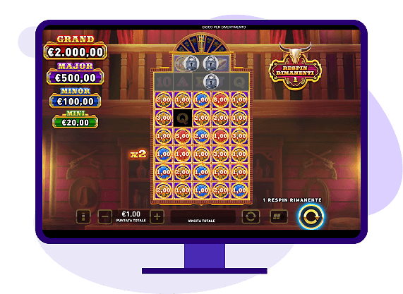 Bonus Wild Pistolero Mega Fire Blaze Respin