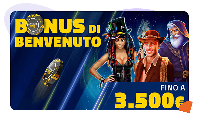 Bonus Benvenuto 3.500€ AdmiralBet