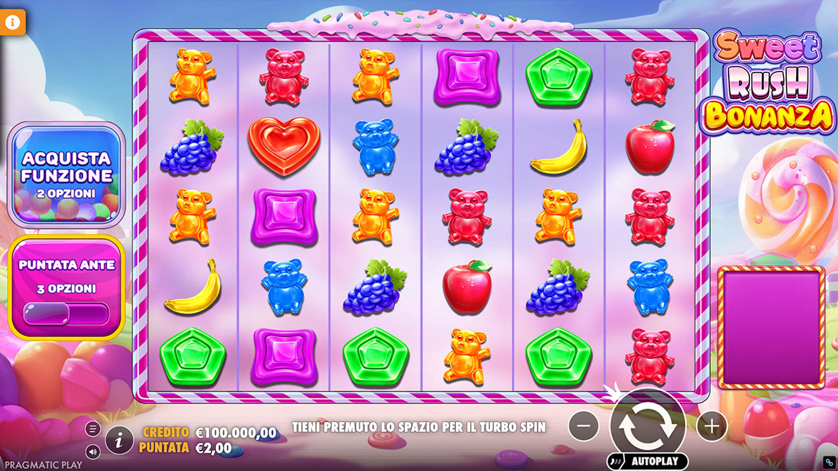 Sweet Rush Bonanza Background