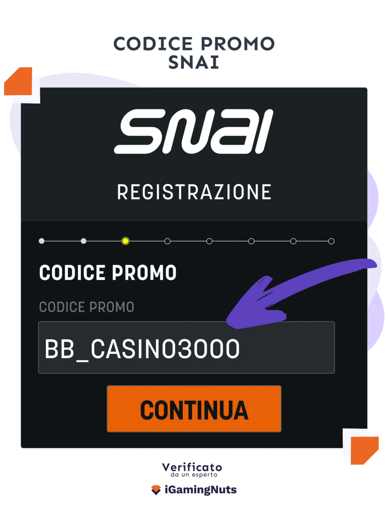 codice promo snai