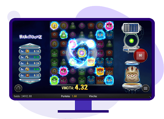 Modalità Bonus Reactoonz: Quantum Leap