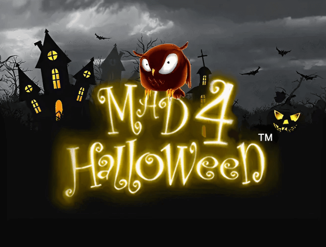 Mad 4 Halloween slot logo