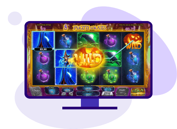 Grafica dark slot Halloween Fortune 2