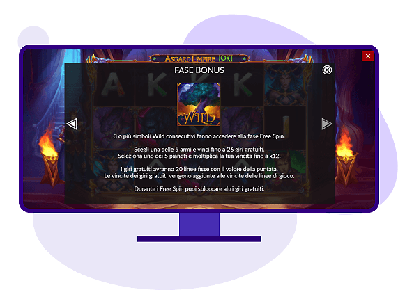 Asgard Empire Loki slot bonus