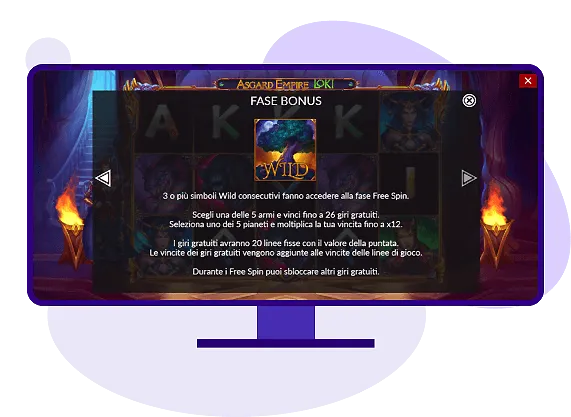 Asgard Empire Loki slot bonus