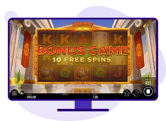 Midas Golden Touch free spins