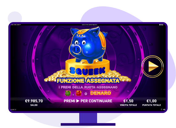 Oink Oink Oink bonus funzione assegnata