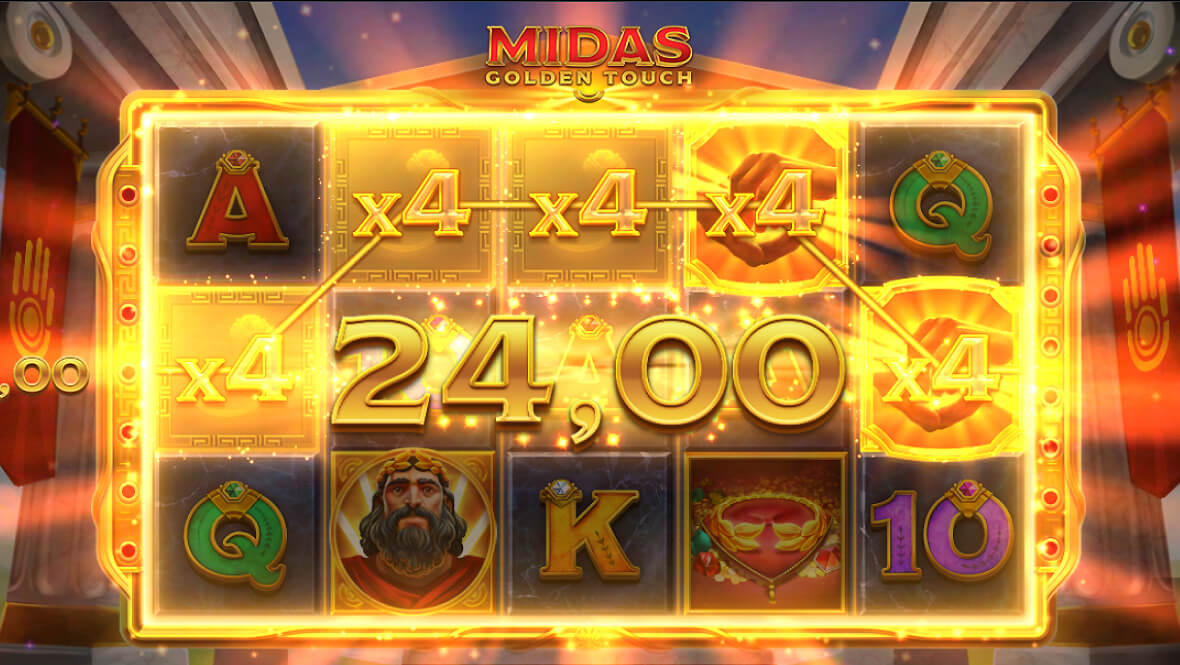 midas golden touch slot background