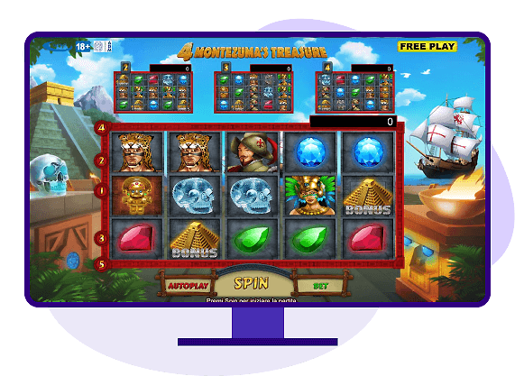 slot 4 montezuma treasure