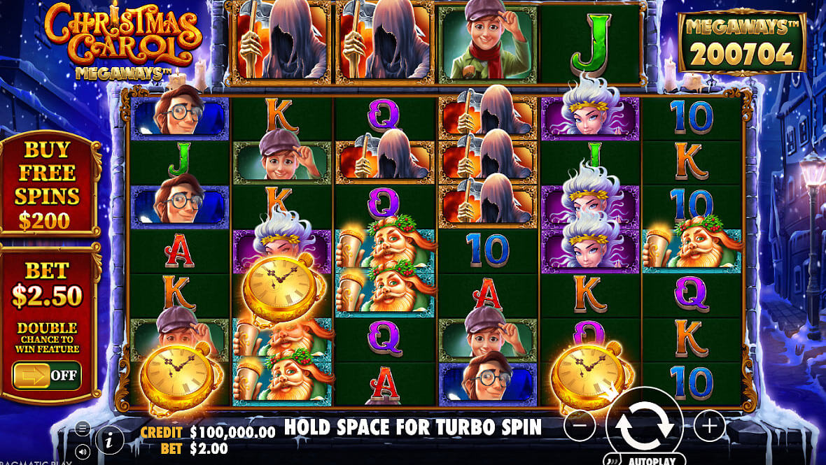 Christmas Carol Megaways background