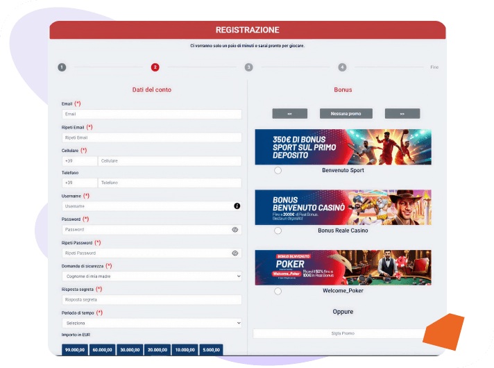 MarathonBet registrazione