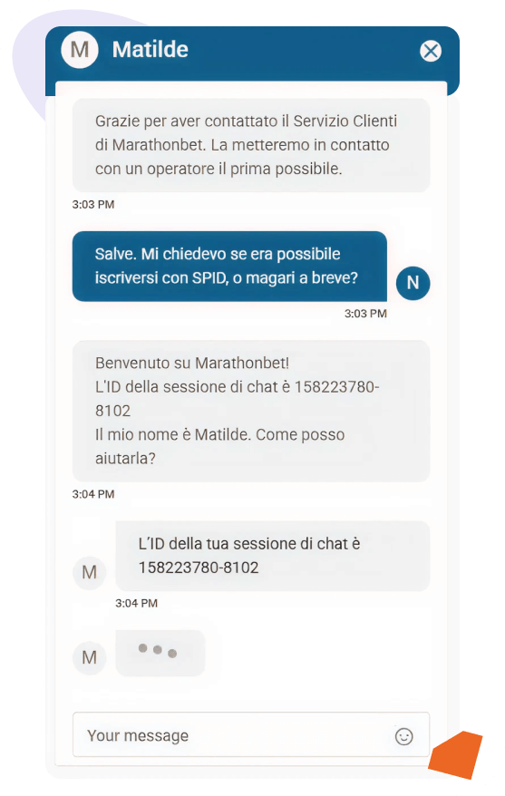 MarathonBet supporto