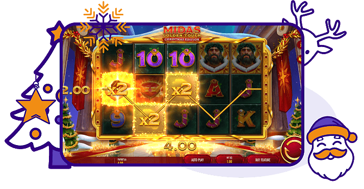 Midas Golden Touch Christmas Edition slot natale