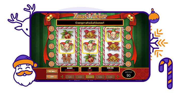 Xmas Joker slot gameplay