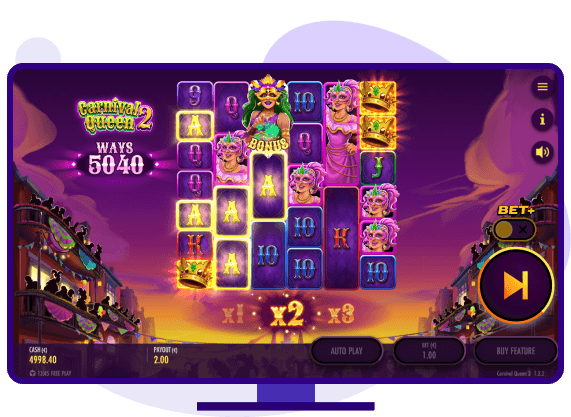 Carnival Queen 2 Thunderkick slot demo