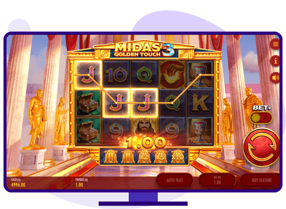 Midas Golden Touch 3 Thunderkick slot demo