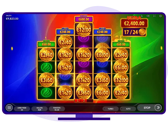 Burning Coins 40 Slot Bonus