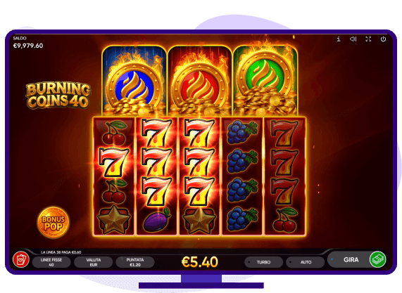 Burning Coins 40 demo