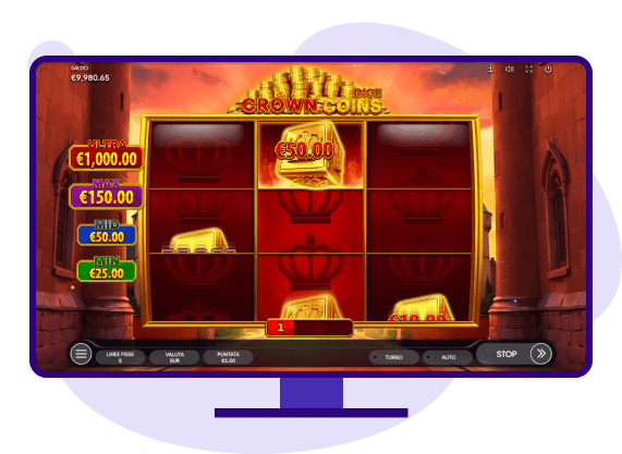 Crown Coins Dice Slot Bonus