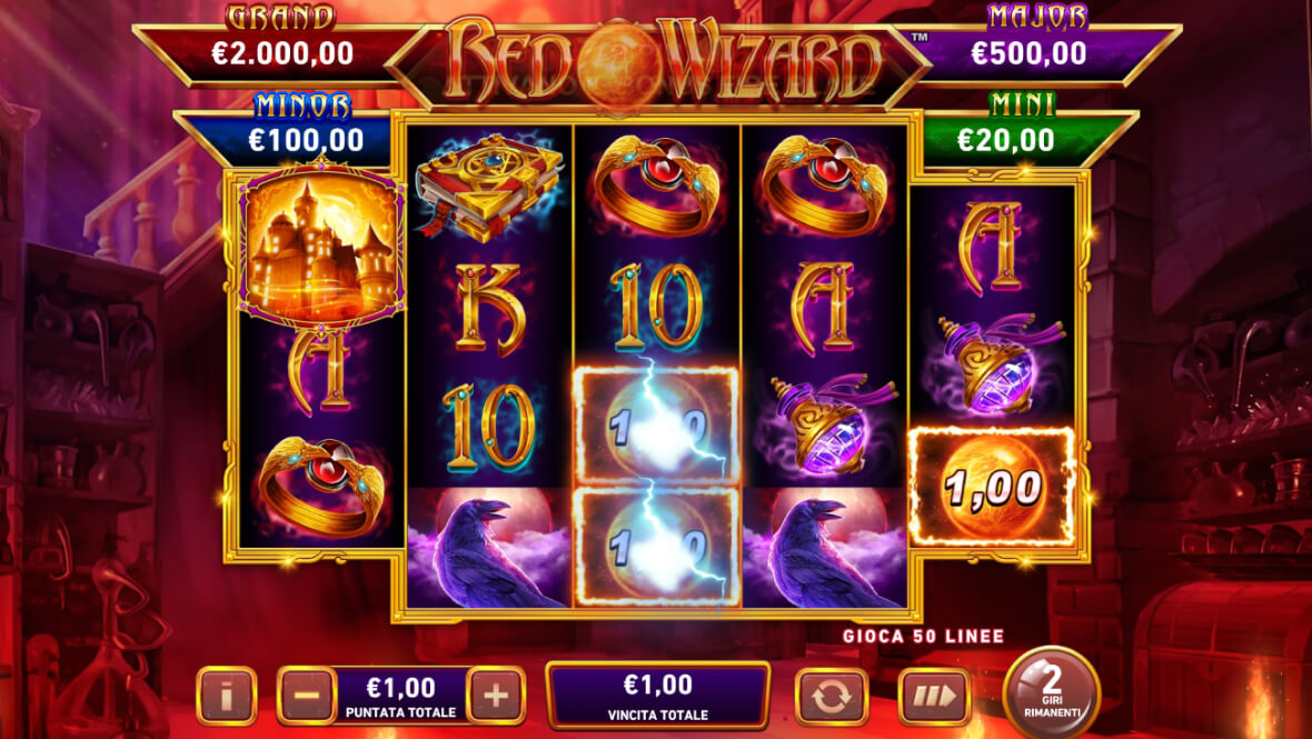 Fire Blaze Red Wizard background