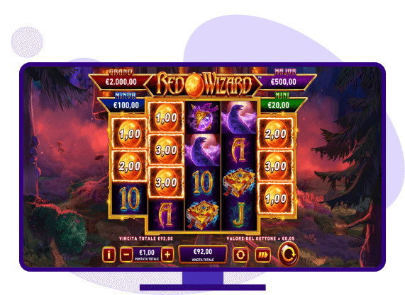 Fire Blaze Red Wizard bonus