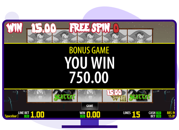 Night Vampire bonus game