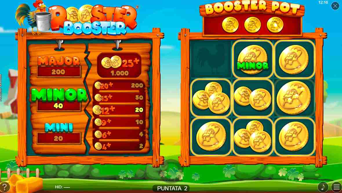 Rooster Booster background