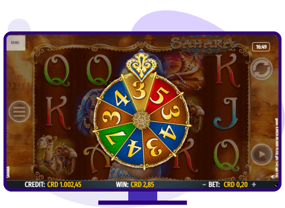 Sahara Bonus Free Spin