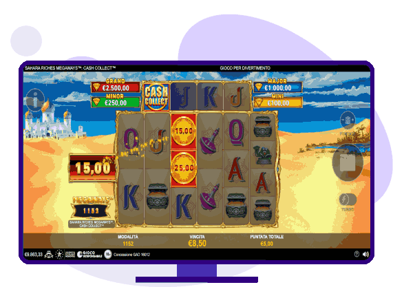 Sahara Riches Megaways Cash Collect Demo