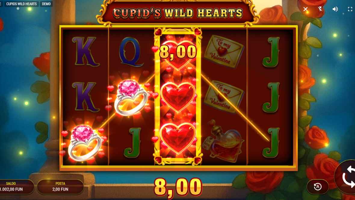 Cupid's Wild Hearts Background